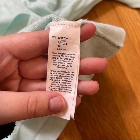 Gap Cotton Cardigan Women’s XL Mint Green Fine Knit Sweater Fall Layering - Picture 8 of 9